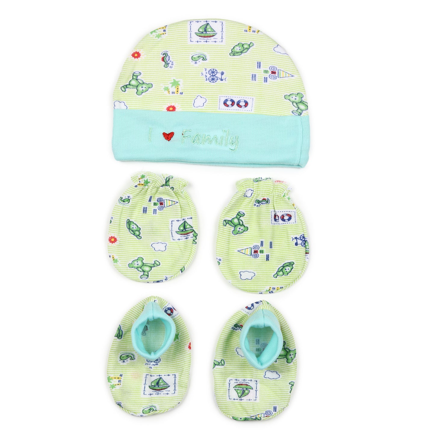 Baby Cap & Mitten Set – Pack of 2 | Soft & Cozy Essentials